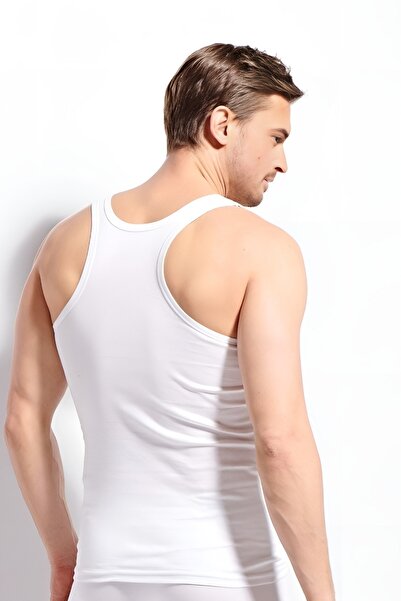 Kolcu 6 Pieces, 100% Cotton Ribbed, Premium, Men's Athlete Undershirt