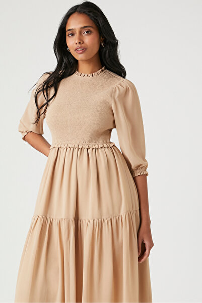 Forever 21 Şifon Midi Elbise
