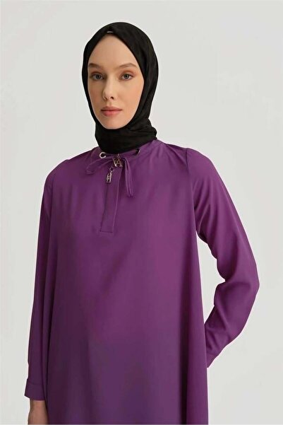 Armine Bağcık Detaylı Tunik 25YH4202 MOR