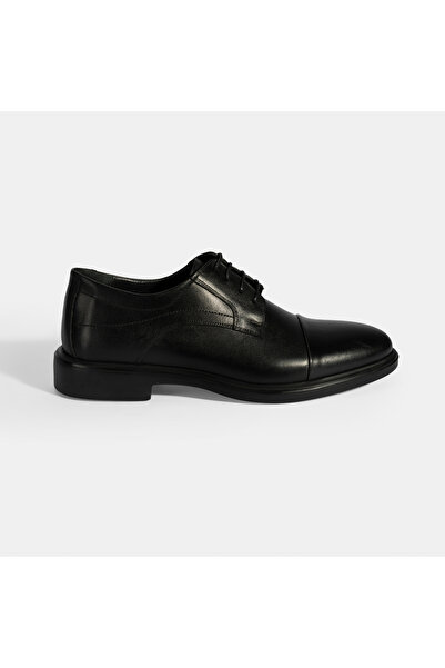 Desa Men's Black Laced Leather Classic Shoes