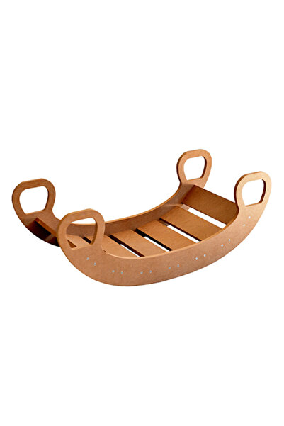 BRUNOSHOP.RO Children's rocking chair, natural MDF