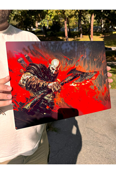 İmposter Gift Kratos God of War Metal Poster Yüksek Kalite Duvar Posteri