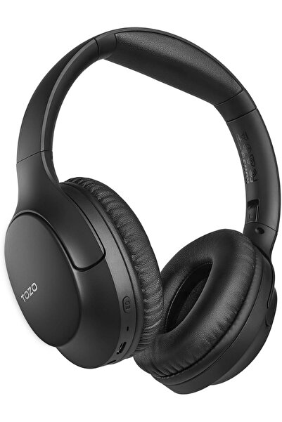 TOZO سماعات رأس بلوتوث 5.4 فوق الأذن، ميكروفون ENC لإلغاء الضوضاء أثناء المكا...