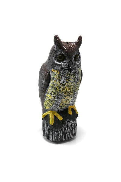 JollyMag Decoratiune / sperietoare daunatori, solara, Bufnita cu ochi luminos...