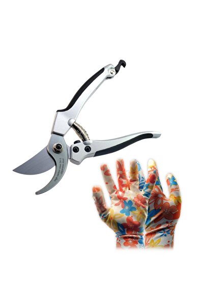 JollyMag Foarfeca gradina, tip bypass, otel SK5 + manusi latex, 22 cm, XTline