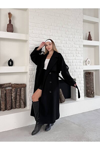 Bella Breeze Palton lung de iarnă supradimensionat pentru femei, elegant și c...