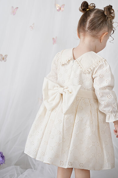 ALYRA Φόρεμα για κορίτσια με μακρυμάνικο λαιμόκοψη σε σχήμα V για ειδική περίσταση Γενέθλια Γαμήλιο πάρτι Καθημερινό φόρεμα για κοριτσάκι