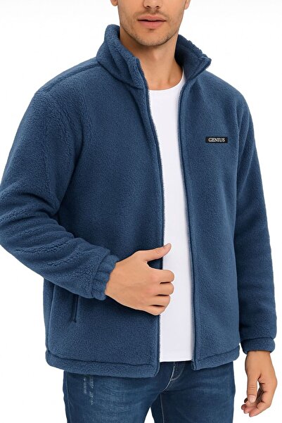 GENIUS STORE Oversize Plush Sweatshirt Men's Fleece Sweatshirt Men's Sweatshirt Oversize-Peluss