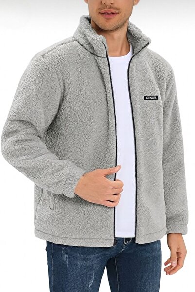 GENIUS STORE Oversize Plush Sweatshirt Men's Fleece Sweatshirt Men's Sweatshirt Oversize-Peluss