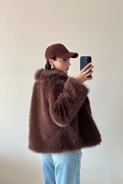 Eka Blană căptușită maro pentru femei 1773