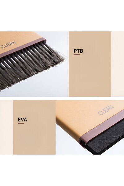 Flippy Mini Broom, Dustpan, Flippy, Household Use, Two Brushes, for Office, Kitchen, Home, 19.5x13.8x3.6 cm