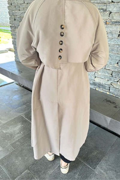 Ovn. Rüzgarlıklı Trençkot - Vizon