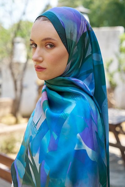 ED Scarf شال إنسبايرد فولين - أخضر زمردي