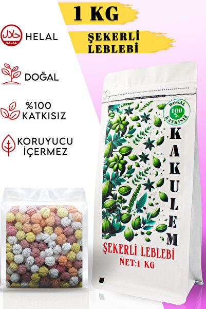 Kakulem SERTİFİKALI Taze Çıtır Şekerli Renkli Leblebi 1 KG