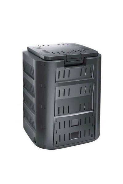 JollyMag Compostor de gradina, 320 L, negru, rezistent la inghet, Compogreen