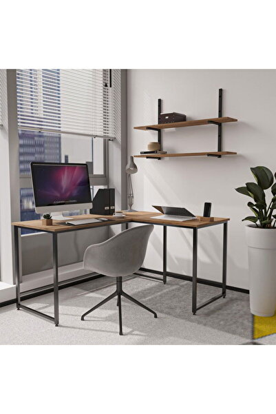 Just Home Nook L Çalışma Masası - Sepet - 75x55x140 cm