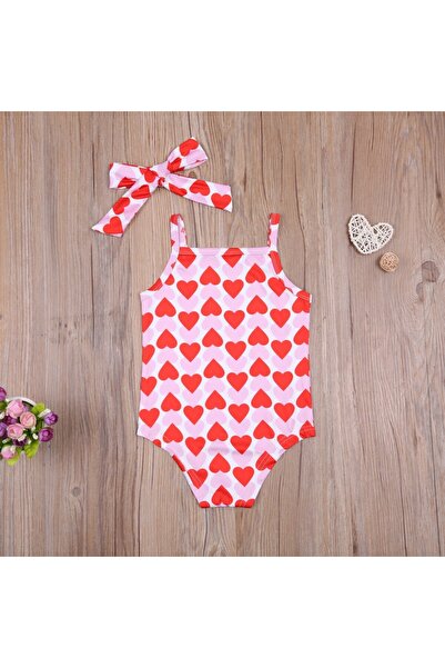 JollyMag Drool Hearts Swimsuit (Size: 100)