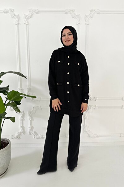 Moodbasic METAL DÜĞMELİ TUNİK