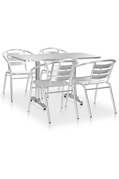 DacEnergy Set gradina , realizat din otel inoxidabil, o masa dreptunghiulara,...