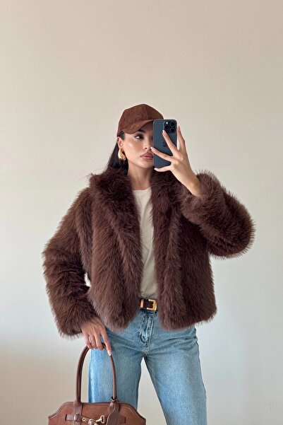 Eka Blană căptușită maro pentru femei 1773