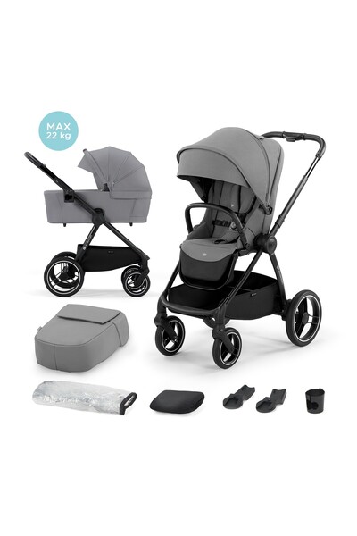 JollyMag CARUCIOR KINDERKRAFT NEA, 2 IN 1, PLATINUM GREY