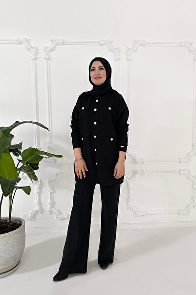 Moodbasic METAL DÜĞMELİ TUNİK