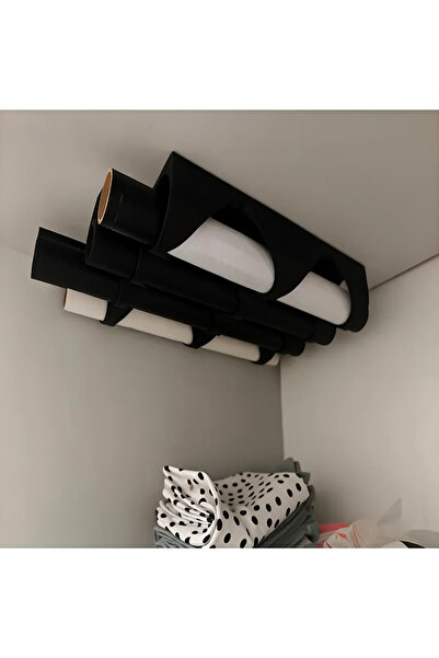 Plasfire Suport negru pentru role de bucătărie (pentru hârtie de copt - folie de aluminiu etc.) 1 bucată