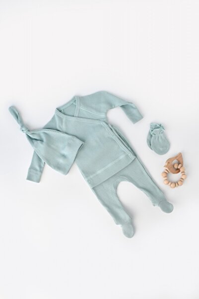 JollyMag 4-piece set: blouse, pants, hat and gloves made of cotton and modal ...