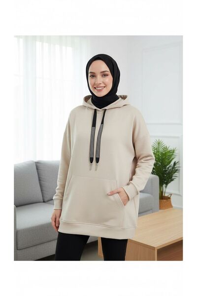 moda paketi Scuba Fabric Comfortable and Stylish Hooded Sweatshirt