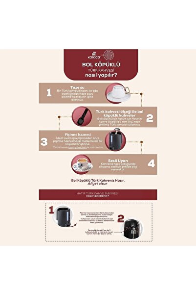 Karaca Hatır Plus 2 In 1 Kahve Makinesi Rosıe Brown