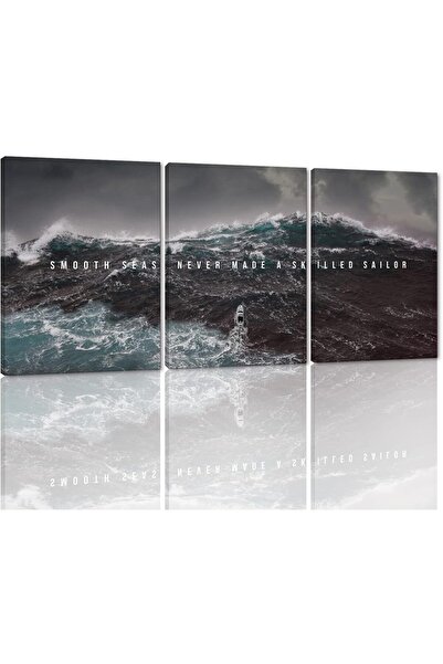 Emoda home Trove مجموعة لوحات جدارية تحفيزية - 3 قطع قماشية بعبارات تحفيزية، ...