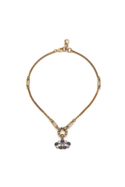 Mon Reve Evil Eyeglow Göz Charm Altın Kaplama Zincir Kolye