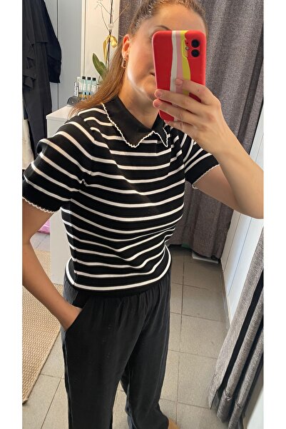 Bisou Polo Neck Black Knitwear