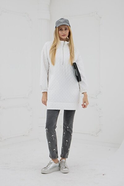 Genel Markalar DİK YAKA KAPİTONE TUNİK