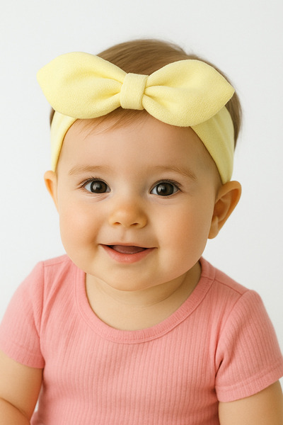 Eray Kids Girl's Bow Ribbon Casual Bandana 3-Piece Set (Ages 1-5)