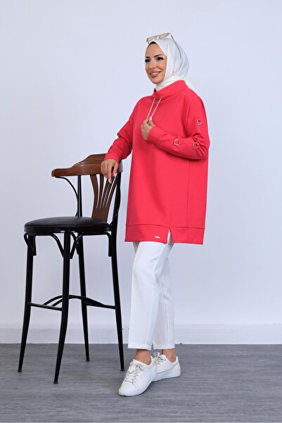 Moodbasic TAŞLI KORDONLU HALKA AKSESUARLI TUNİK