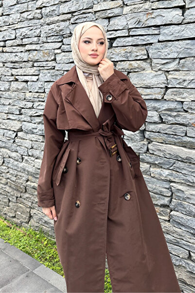 Ovn. Rüzgarlıklı Trençkot - Kahverengi