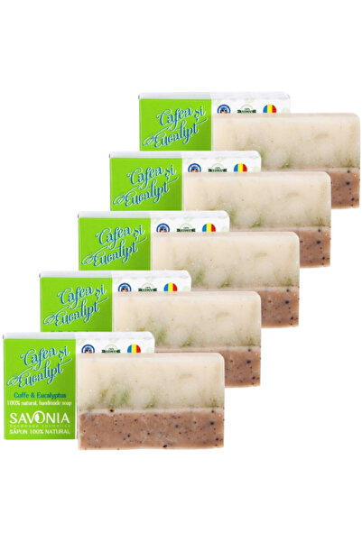Savonia Set 5 buc - Sapun Cafea si Eucalipt ,