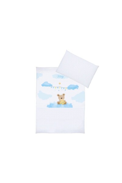 JollyMag 3dílné ložní povlečení KLUPS Teddy Blue K070