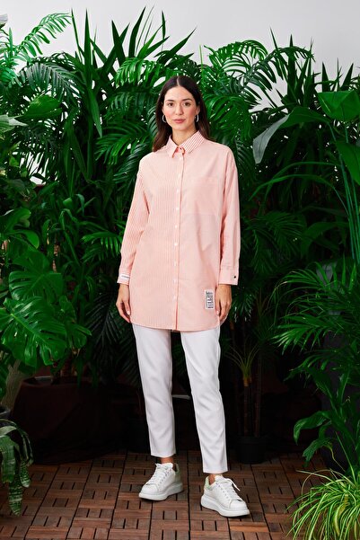 Mymood قميص قطني غير متماثل