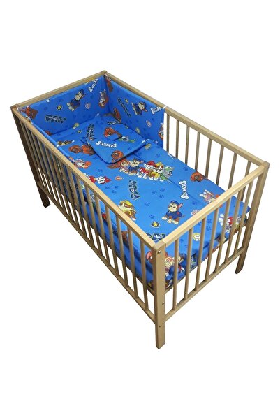 JollyMag Hubners Rescue Puppies 4-piece blue crib bedding