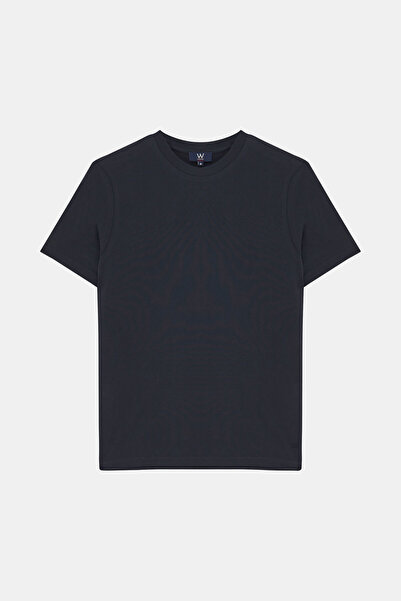W Collection تي شيرت أنثراسايت بياقة دائرية