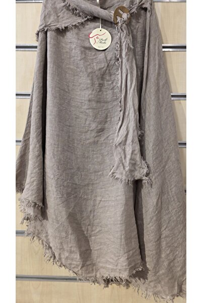 Park Moda Италианска ленена пола с ресни и катарама