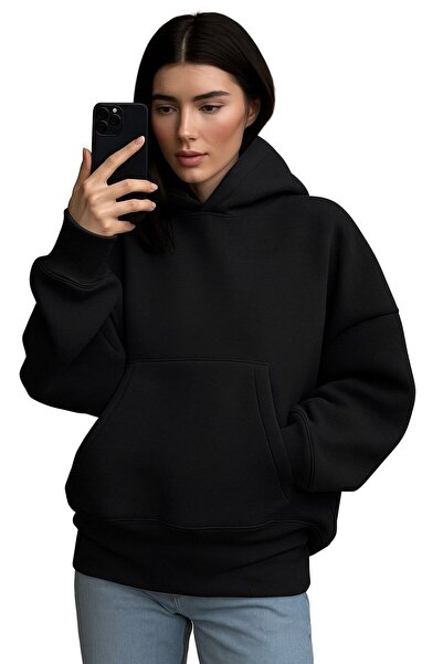 E-ROMA Φούτερ unisex με κουκούλα