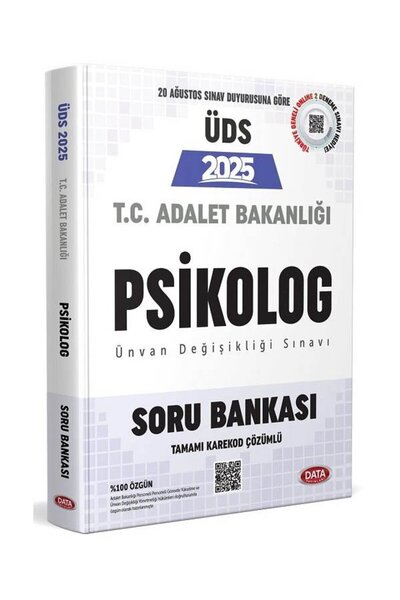 Anla Kazan Yayınları Data 2025 GYS ÜDS Adalet Bakanlığı Psikolog Soru Bankası...