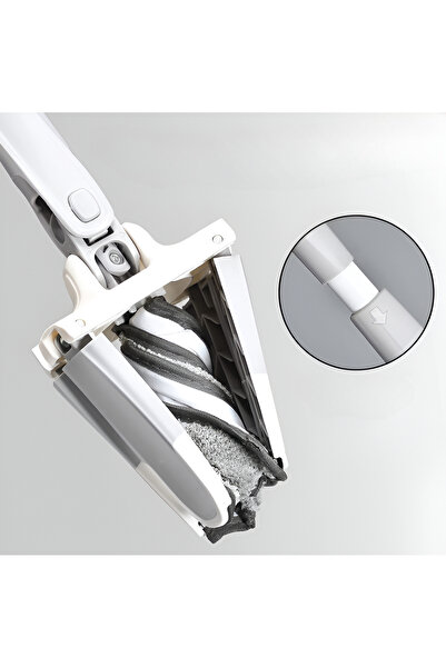 NEO Neo™ Fiber Wringing Sponge Mop, Type X, Flat, Gray