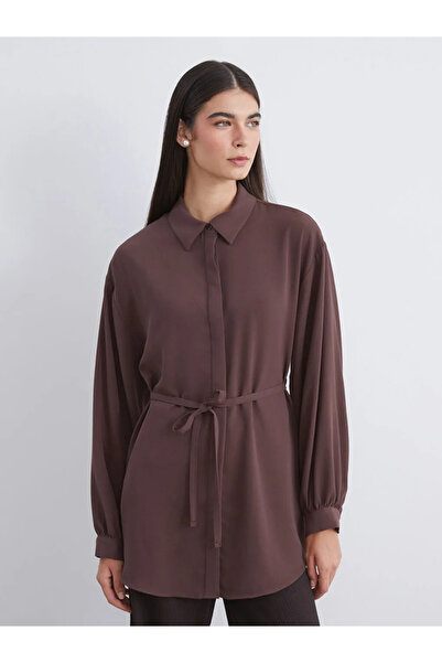 LC Waikiki Lcw Modestmor Textured Oversize Women's Shirt Tunic