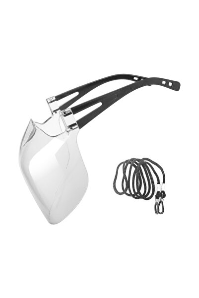 NEO Set of 2 Professional protective masks, black arms, lightweight, disinfectable, reusable, polycarbonate