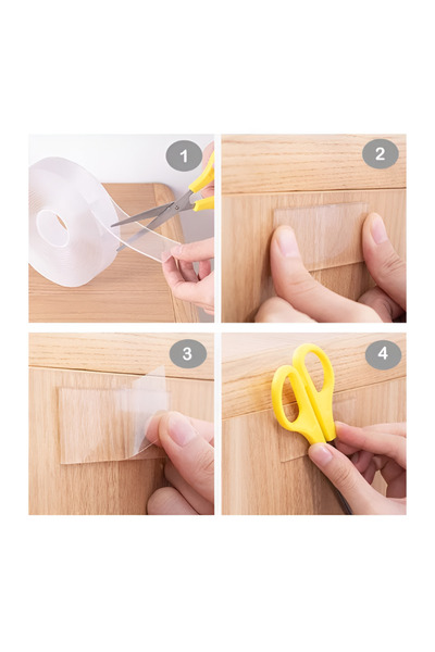 NEO Banda Dubla Adeziva Siliconica Transparenta, Rezistenta la Apa, 3 m, Neo™