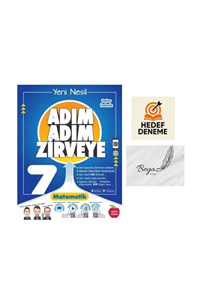 Newton Yayınları Newton 7.Sınıf Adım Adım Zirveye Matematik Soru Bankası Hede...